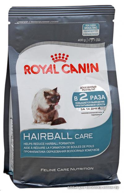 Корм для кошек Royal Canin HAIRBALL CARE 400 г. купить в Новокузнецке недорого с доставкой
