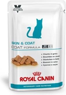 Корм для кошек Royal Canin VCN SKIN&COAT COAT FORMULA 100 г. купить в Новокузнецке недорого с доставкой