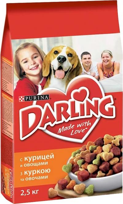 Корм для собак Purina Darling Курица с овощами 2,5 кг
