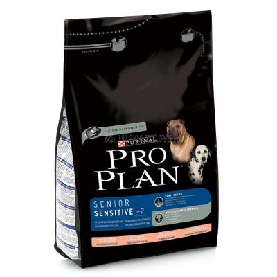 Корм для собак Purina Pro Plan Senior Sensitive 7+ Лосось с рисом 14 кг купить в Новокузнецке недорого с доставкой