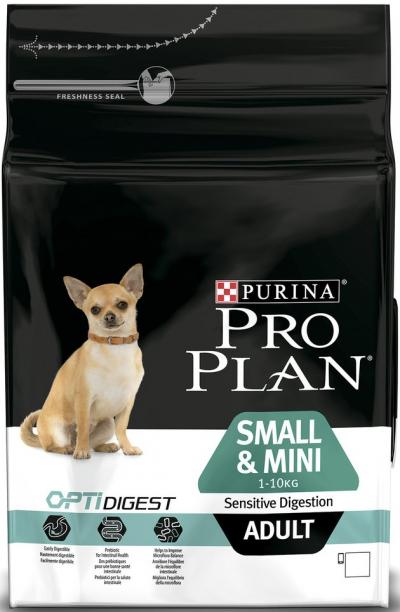 Корм для собак Purina Pro Plan Small & Mini Adult Sensitive Digestion Ягненок с рисом 3 кг купить в Новокузнецке недорого с доставкой