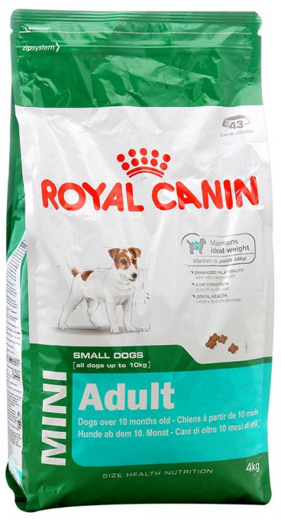 Корм для собак Royal Canin MINI ADULT 4000 г. купить в Новокузнецке недорого с доставкой