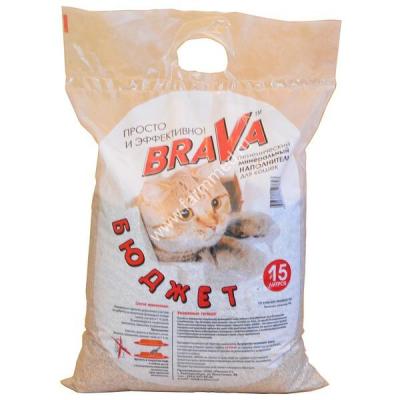 Наполнитель для кошек Brava "Бюджет" 15 л сорбент купить в Новокузнецке недорого с доставкой