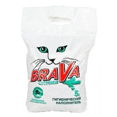 Наполнитель для кошек Brava "Сосновый" 5 л купить в Новокузнецке недорого с доставкой