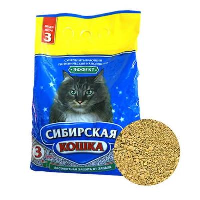 Наполнитель для кошек Сибирская кошка "Эффект" 3 л купить в Новокузнецке недорого с доставкой