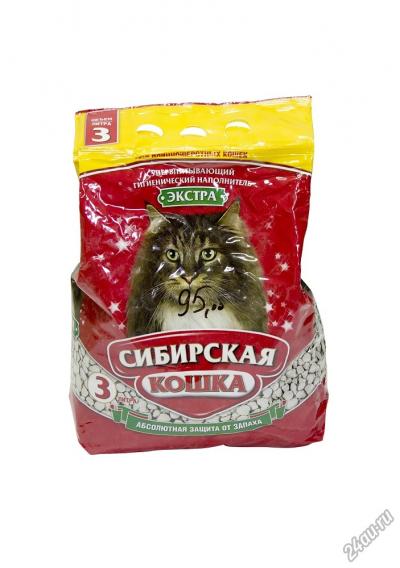 Наполнитель для кошек Сибирская кошка "Экстра" 3 л купить в Новокузнецке недорого с доставкой