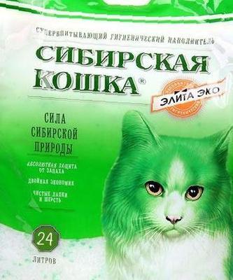 Наполнитель для кошек Сибирская кошка "Elit EKO" 24 л купить в Новокузнецке недорого с доставкой