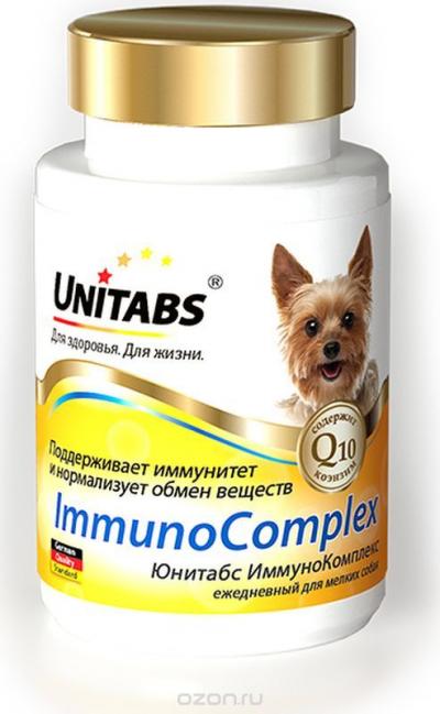 Unitabs ImmunoComplex c Q10 для мелких пород 100таб. купить в Новокузнецке недорого с доставкой