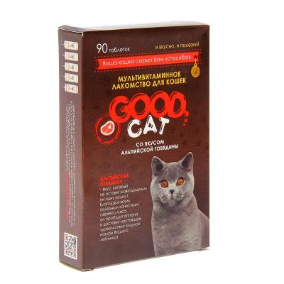 Витамины GOOD CAT таблетки для кошек говядина 90 шт