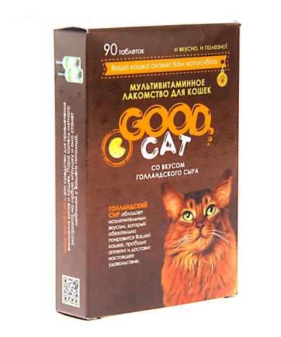 Витамины GOOD CAT таблетки для кошек сыр 90 шт купить в Новокузнецке недорого с доставкой