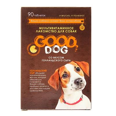 Витамины GOOD DOG таблетки для собак сыр 90 шт