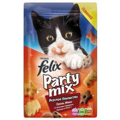 Вкусняшки для кошек Purina Felix Party Mix Гриль микс 20 гр