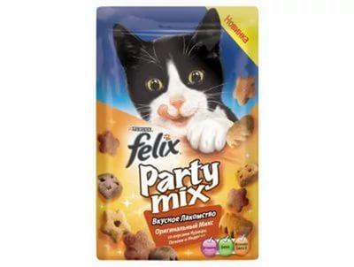 Вкусняшки для кошек Purina Felix Party Mix Оригинальный микс 20 гр купить в Новокузнецке недорого с доставкой