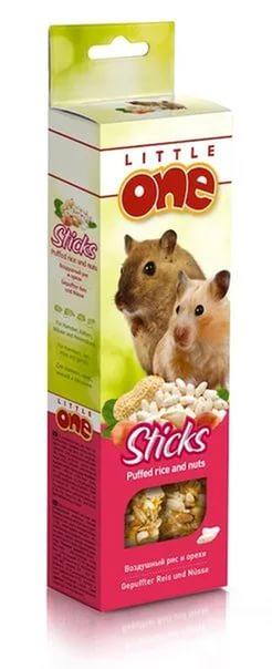 Вкусняшки Little One Sticks Puffed Rice and Nuts 2x55 гр купить в Новокузнецке недорого с доставкой